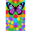 Erhabener mehrfarbiger Schmetterling