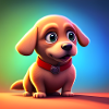 ADORABLE LITTLE CHEERFUL DOG