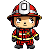 Cute firefighter