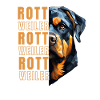 Rottweiler Lover Geometry Rottweiler Art