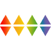 Rhomb arc-en-ciel