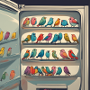Birds in a fridge