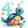 4th Birthday Turtle