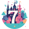 7th birthday castle motif