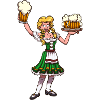 Octoberfest Girl With Beer