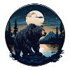 Landscape at night