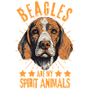 Beagle Lover Geometry Beagle Art