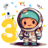 Little Astronaut 3rd Birthday