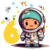 Little Astronaut 6th Birthday