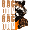 Waschbär mit Sonnenbrille