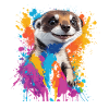 Graffiti Meerkat Art Painting Drawing