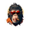 Casual Monkey: Sunglasses & Cigar