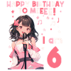 Anime Mandga K-Pop KPop Mädchen 6. Geburtstag