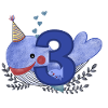 Third Birthday Happy Birthday Little Whale