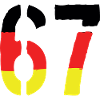 67 Zahl Symbol Germany