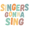 Singers going to sing