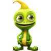 Green Alien & Pumpkin: Unexpected Encounter