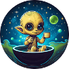 Coffee-Loving Alien: Midnight Snack