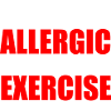 Allergic to exercise white