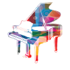 Buntes Piano Klavier Noten