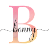 B | Monogramme | Nom | BonnyAquarelle
