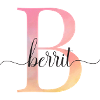B | Monogramme | Nom | BerritAquarelle