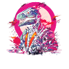 Futuristischer T-Rex