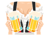 Trachten Shirt Frauen Bierfan