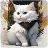 Cute white cat