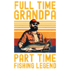 Funny angler saying grandpa retro