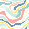 Herbst-Nostalgie: Retro-Pastell-Doodle-Vergnügen