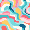 Herbst-Nostalgie: Retro-Pastell-Doodle-Vergnügen