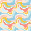 Herbst-Nostalgie: Retro-Pastell-Doodle-Vergnügen