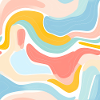 Herbst-Nostalgie: Retro-Pastell-Doodle-Vergnügen
