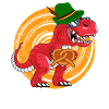 Oktobasaurus Rex Dinosaur Pretzel