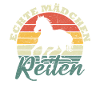 Echte mädchen reiten