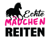 Echte mädchen reiten