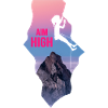 Alpiniste vise haute grimpeur-fille