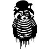 waschbär,schwarz-weiss,grau,Pirat