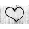 Heart symbol on wall