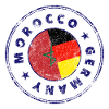 MAROC ALLEMAGNE Timbre