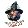 Magier oder Zauberer mit Rollenspielslogan