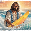 Surfing Jesus