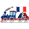 Frankreich Flagge Fußball Eisenbahn