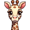 Giraffe kawaii cute