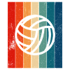 Retro Lines Water Polo