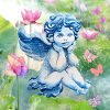 Angel and butterflies