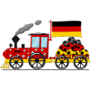 Germany Flag Football Railway