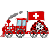 Switzerland Flag Football Railway