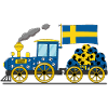 Sweden Flag Football Railway